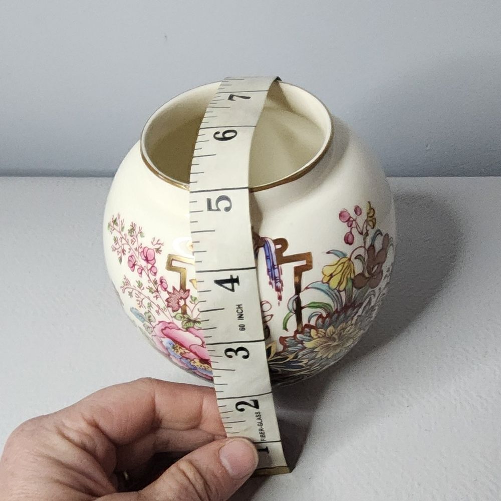 Masons Regency England Porcelain Vase Patent Ironstone China Chinoiserie - Picture 6 of 6